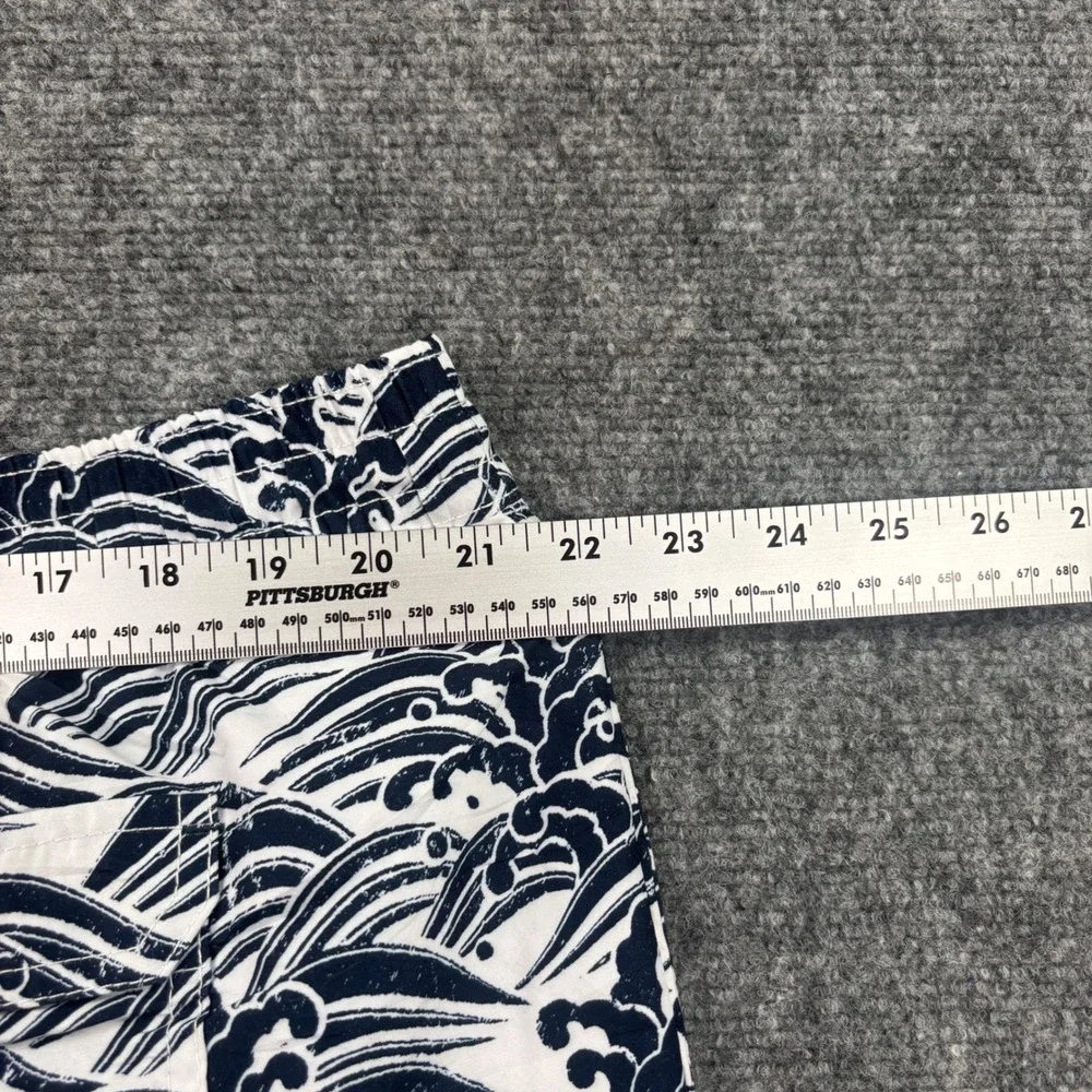 Goodfellow & Co Swim Trunks XXL Blue White Wave Print Mens